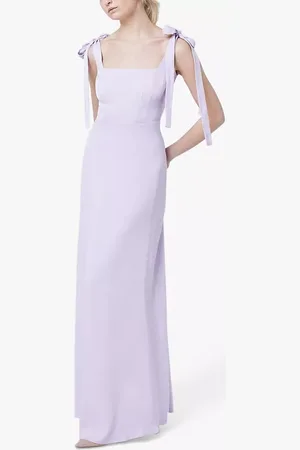 Maids to Measure Allegra Satin Wide Strap Maxi Dress