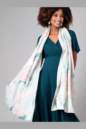 Alie Street Miriam Pastel Mosaic Silk Blend Scarf