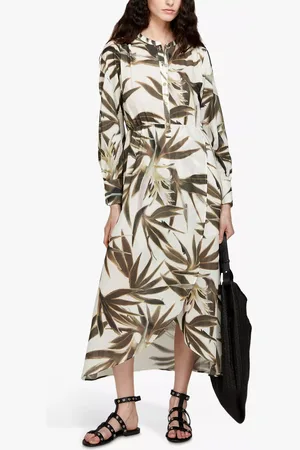 Sisley Leaf Print Dress