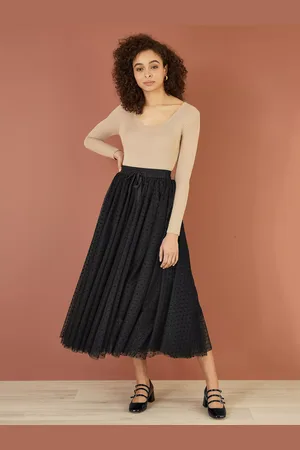 Yumi Tulle Mesh Skirt