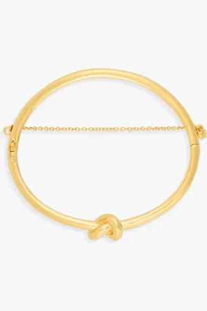 Wanderlust + Co Knot Cubic Zirconia Bangle