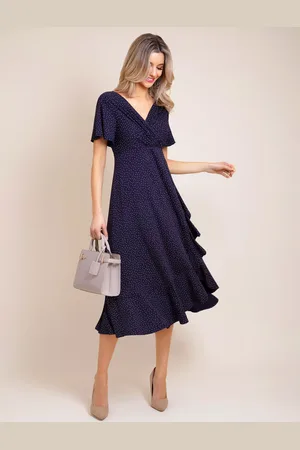 Alie Street Polka Dot Waterfall Dress