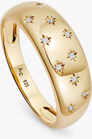 ASTLEY CLARKE Celestial Tiny Star Wide Band Ring