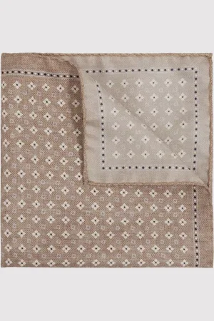 Reiss Pulcino Silk Reversible Pocket Square