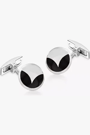 Hoxton Agate Round Cufflinks