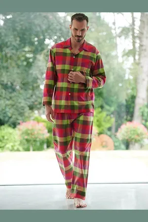 British Boxers Check Brushed Cotton Pyjama Set