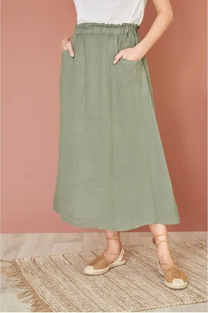 Yumi Italian Linen Skirt