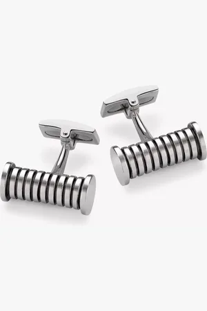 Hoxton Striped Cylindrical Cufflinks
