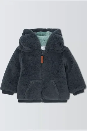 John Lewis Baby Borg Zip Down Hoodie