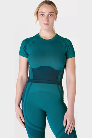 Sweaty Betty Silhouette Sculpt Seamless Short Sleeve Top