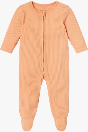 Mori Baby Ribbed Zip Sleepsuit