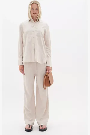 INWEAR Amos Linen Wide Leg Trousers
