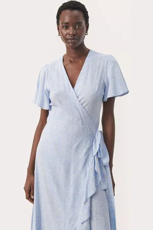 Part Two Clarina Abstract Print Maxi Wrap Dress