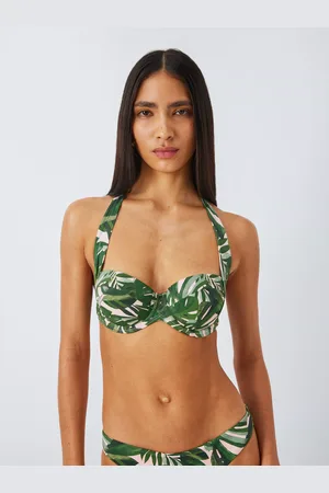 John Lewis Tropic Palm Leaf Print Sling Halter Bikini Top