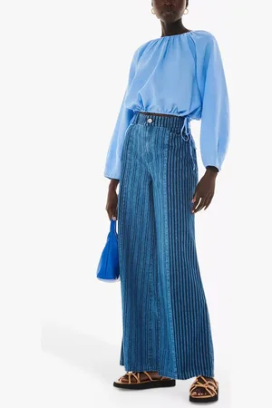 Whistles Nancy Linen Blend Crop Top