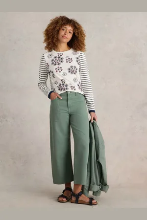 White Stuff Clara Floral Stripe Top