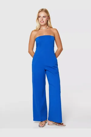 Closet Strapless Wide Leg Jumpsuit