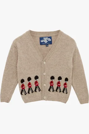 FrenchTrotters Baby Guardsman Wool & Cashmere Blend Cardigan
