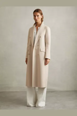 Reiss Petite Maeve Wool Blend Double Breasted Blindseam Coat