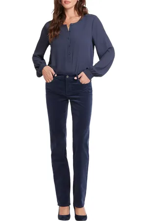 NYDJ Marilyn Corduroy Straight Leg Jeans