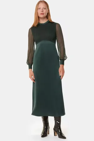 Whistles Gathered Bodice Maxi Dress