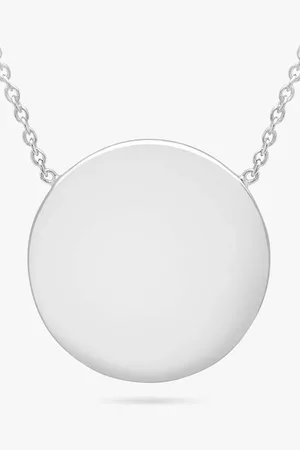 IBB Personalised Round Disc Pendant Necklace