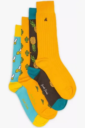 Swole Panda Cactus & Banana Bamboo Socks, Pack of 4