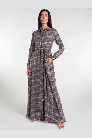 AAB Vintage Print Maxi Shirt Dress