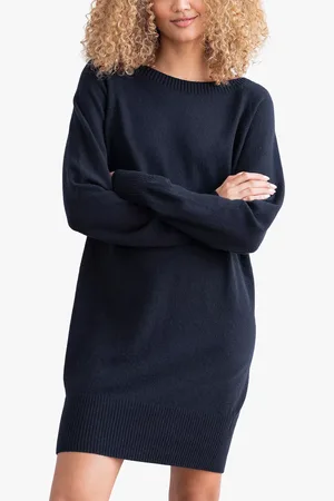 CELTIC & CO. Geelong Wool Super Soft Slouchy Jumper Dress