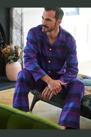 British Boxers Check Brushed Cotton Pyjama Set