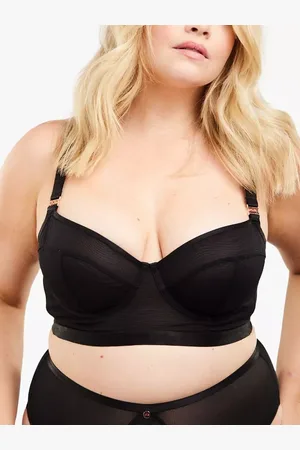 Oola Lingerie Soft Mesh Longline Balconette Bra