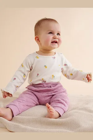 Purebaby Baby Organic Cotton Blend Quilted Joggers