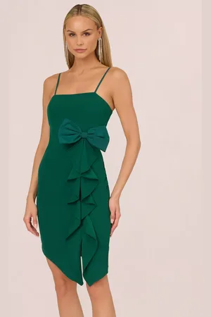 Adrianna Papell Adrianna by Knit Crepe Bow Mini Dress