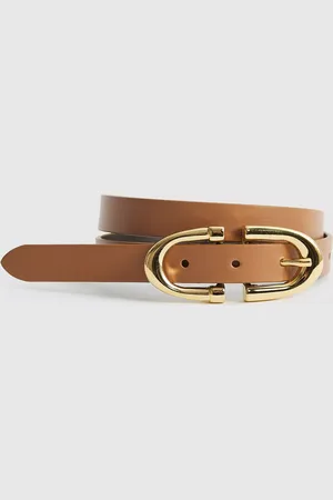 Reiss Bailey Slim Leather Belt