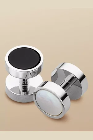 Charles Tyrwhitt Mother of Pearl and Onyx Evening Studs