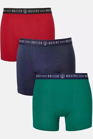 British Boxers Cotton Trunks, Pack of 3