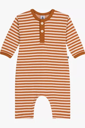 Petit Bateau Baby Stripe Long Tube Knit Bodysuit