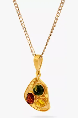 Be-Jewelled Baltic Amber Pendant Necklace