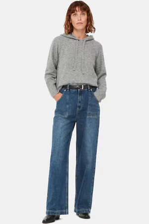 Whistles Wool Blend Textured Hooded Jumper