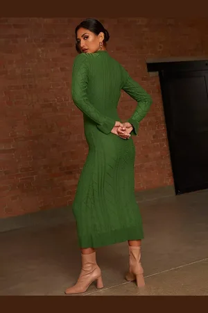 Chi Chi London Cable Knit Midi Dress