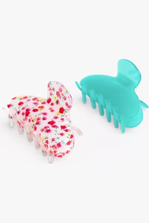 Bloom & Bay Petal Floral & Plain Hair Claw Set
