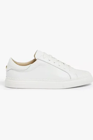 John Lewis Fiona Scalloped Detail Leather Trainers