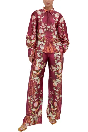 RAISHMA Lauren Floral Satin Shirt