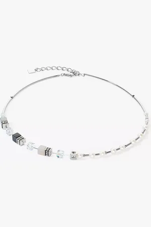 COEUR DE LION Multi Stone and Freshwater Pearl Collar Necklace