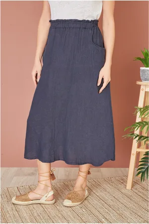 Yumi Italian Linen Skirt