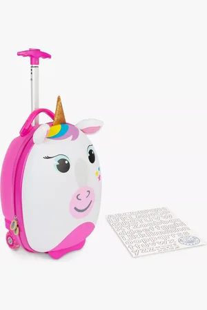boppi Tiny Trekker Unicorn 2 Wheel Cabin Suitcase, 17L