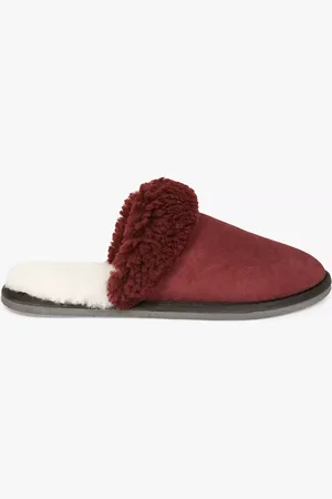 CELTIC & CO. Turnback Sheepskin Mule Slippers
