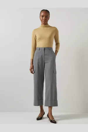 L.K. Bennett Rosalind Pinstripe Cargo Trousers