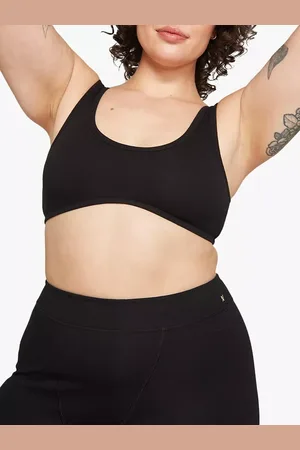 Nudea The Dipped Front Organic Cotton Blend Bralette