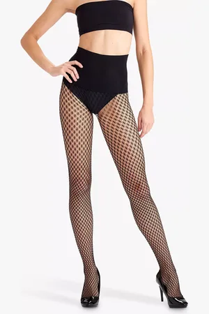 Heist Double Diamond Fishnet Tights